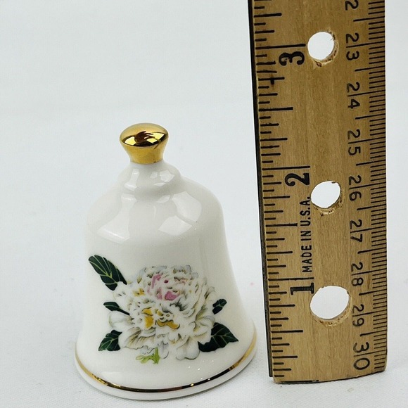 Danbury Mint Indiana Peony Official State Flower Bell Collection - Picture 5 of 5